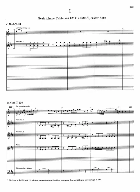 I. Allegro (deleted passages)