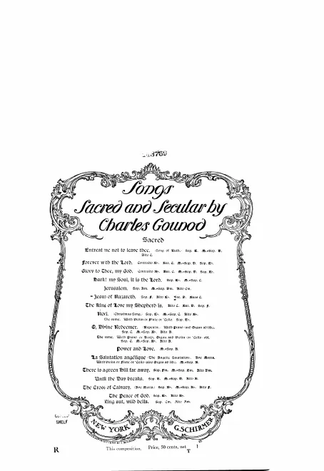 Complete Score and Voice/Harmonium Part