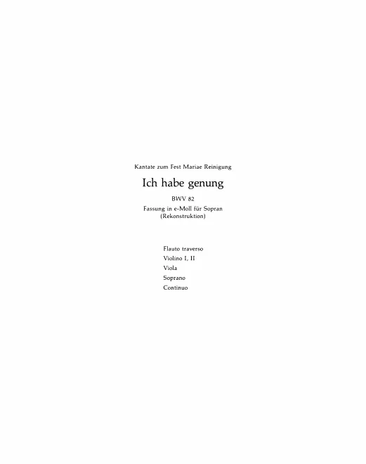 Complete Score (, reconstruction)