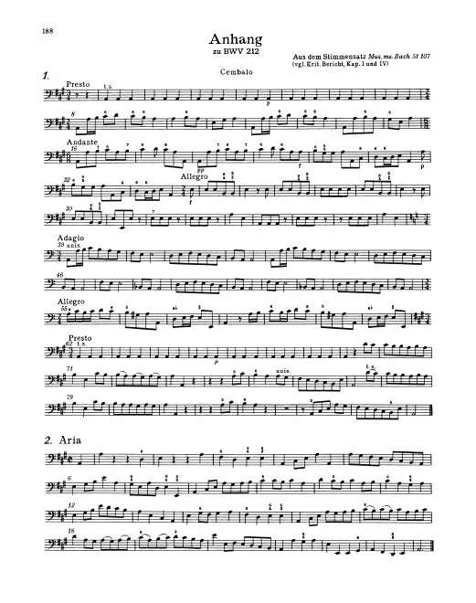 Anhang: Continuo (Harpsichord)