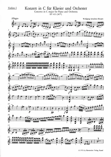 String Parts (=quintet version)