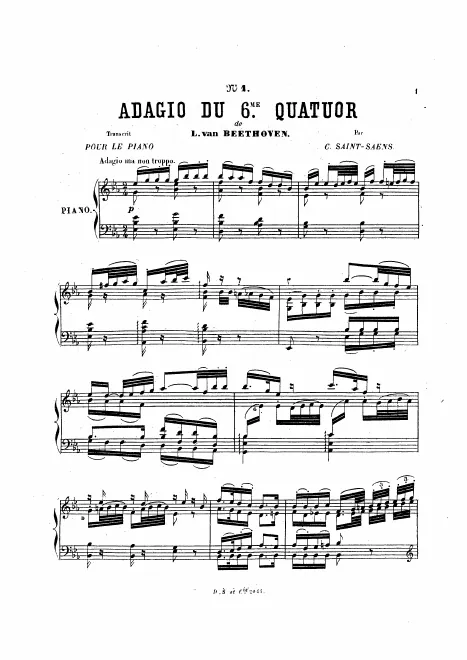 1. Adagio du sixième quatuor (Op.18 No.6)