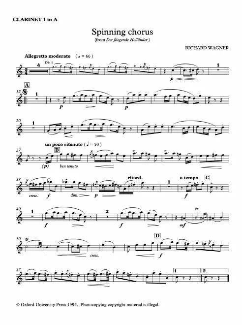 Clarinet 1, 2 (A)