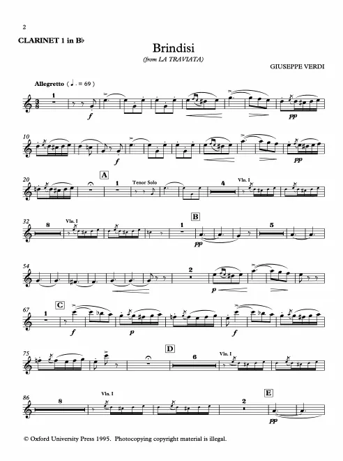 Clarinet 1, 2 (B)