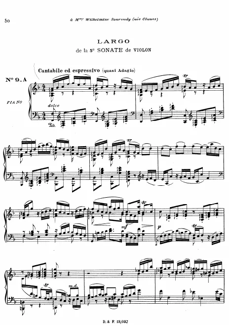 9a. Largo from Violin Sonata No.5