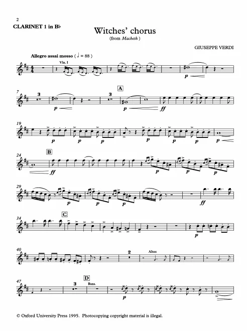 Clarinet 1, 2 (B)