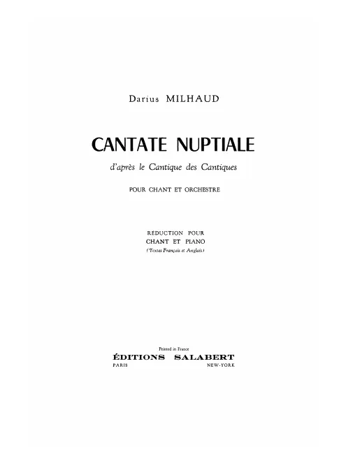 Vocal Score