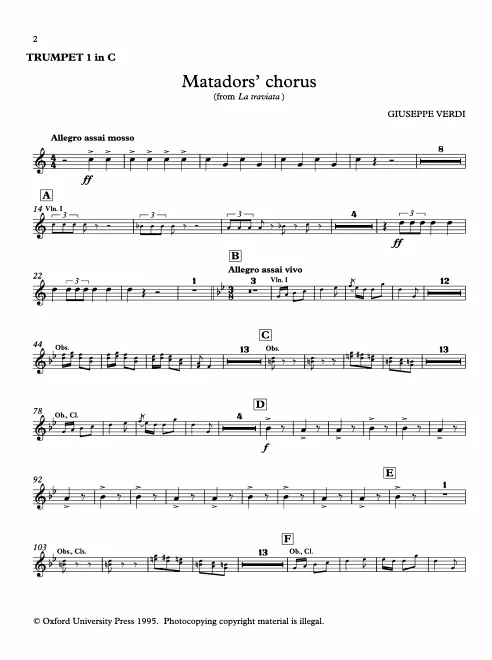 Trumpet 1, 2 (C)