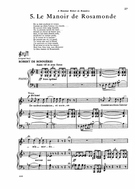 Complete Score (original key, high voice)