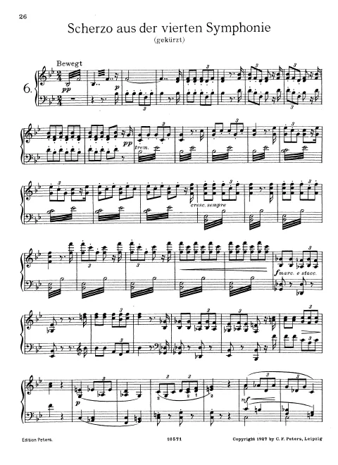 6. Scherzo aus der vierten Symphonie (gekürzt)