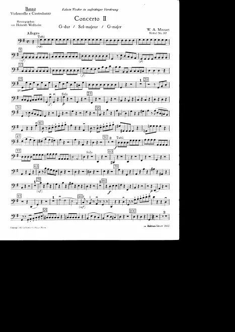 Cellos and Basses