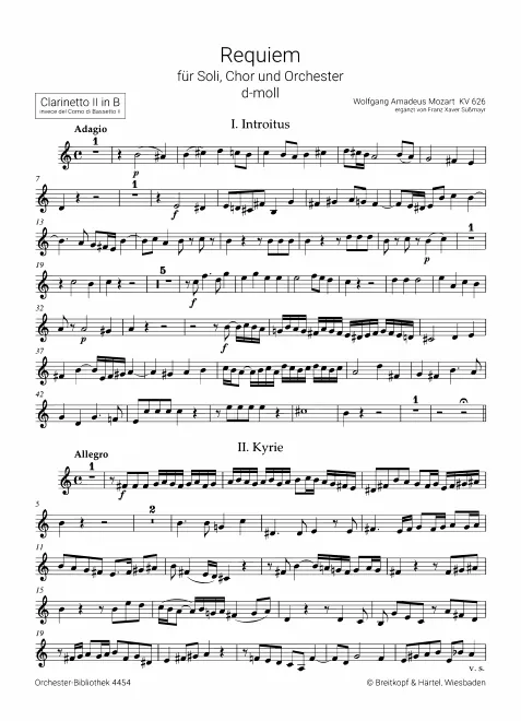 Clarinet 2 (B, substitute to Basset Horn 2)