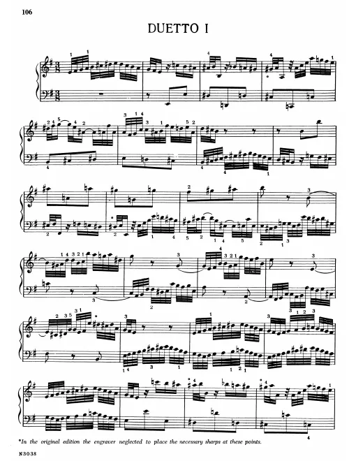 1. Duetto in , BWV 802