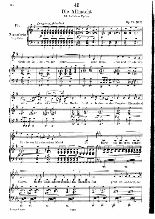 Complete Score (Low Voice, transposed to )