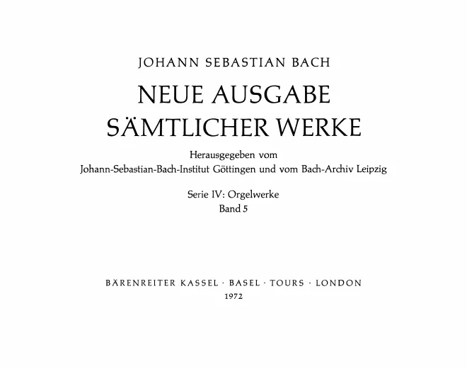 5. Präludien, Toccaten, Fantasien und Fugen I