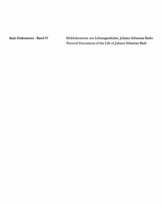 4. Bilddokumente zur Lebensgeschichte Johann Sebastian Bachs