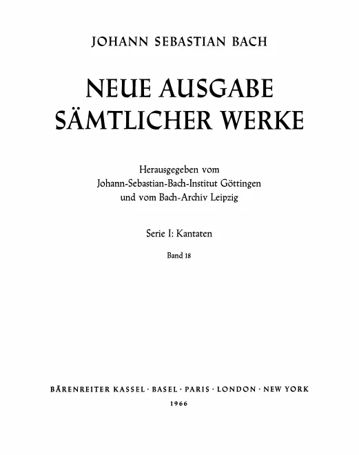 18. Kantaten zum 7. und 8. Sonntag nach Trinitatis