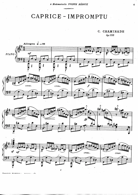 complete piano score