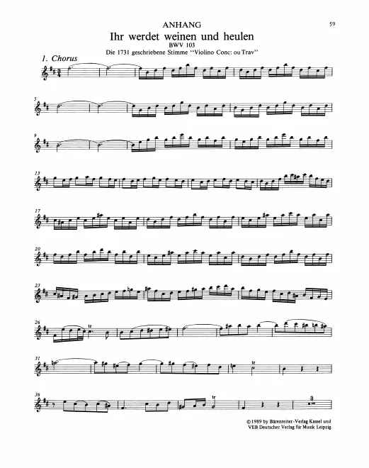 Anhang: Violin (Flute) solo (replaces descant recorder)