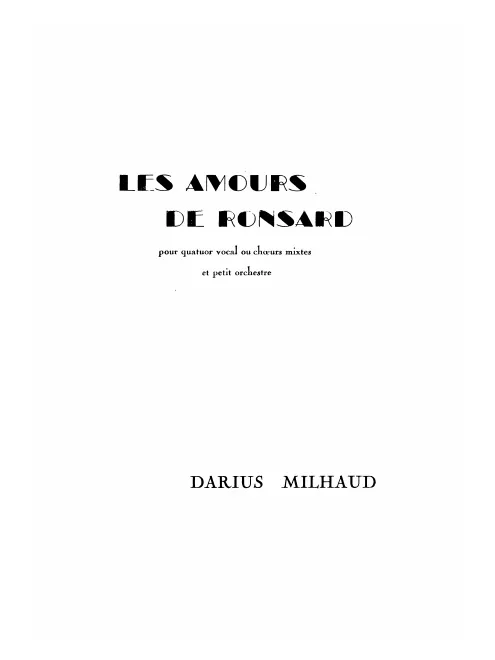 Vocal Score