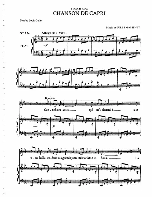 Complete Score (E Major: medium voice and piano)