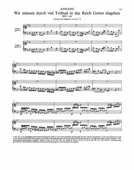 Organ obbligato (2 Notated Versions)