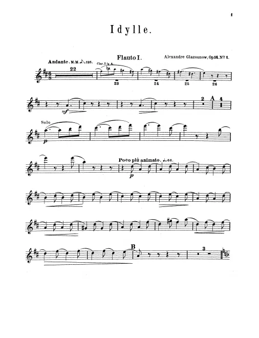 Flute 1, 2