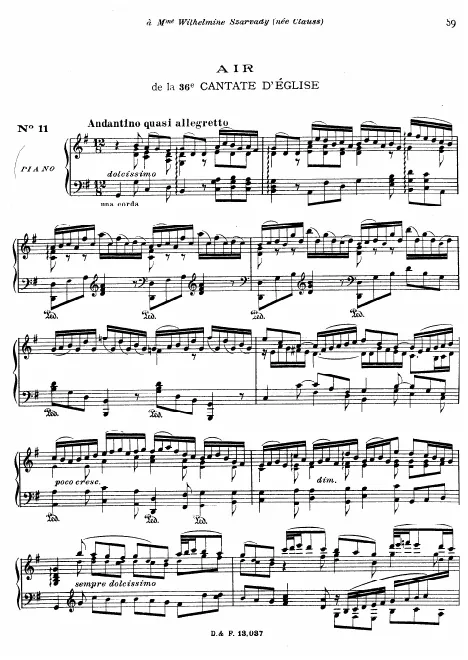 11. Air from Cantata No.36
