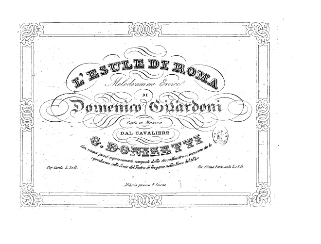 Terzetto for soprano, tenor and bass