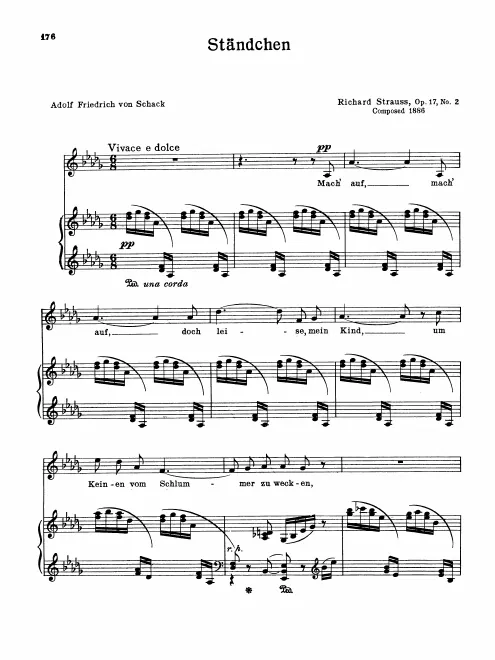 Complete Score (low voice, transposed to )
