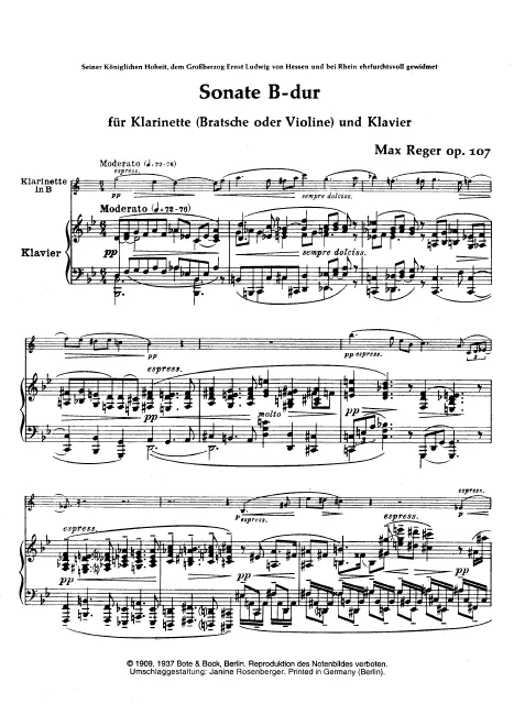 Piano score and Violin (alternate) part