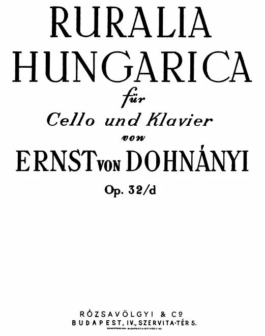 Violin/Piano Score and Cello Part
