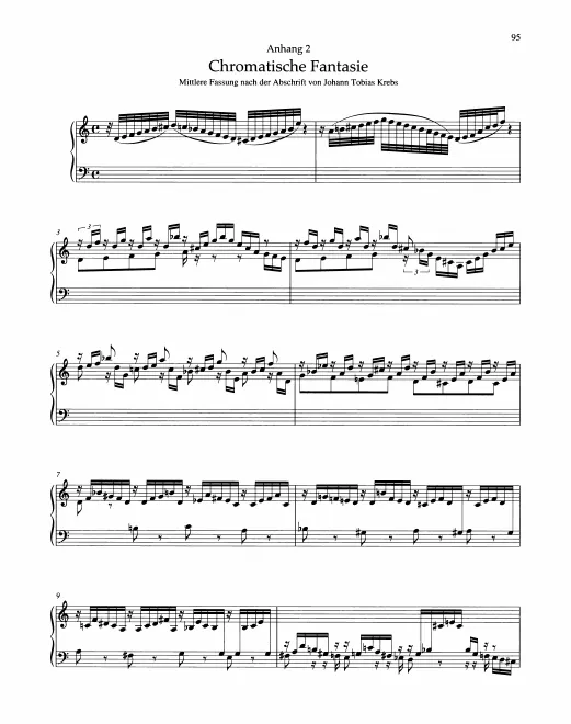 Anhang: Complete Score (Middle version by Johann Tobias Krebs)