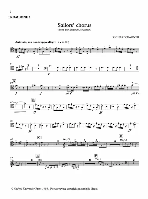 Trombone 1, 2, 3/Bass Trombone