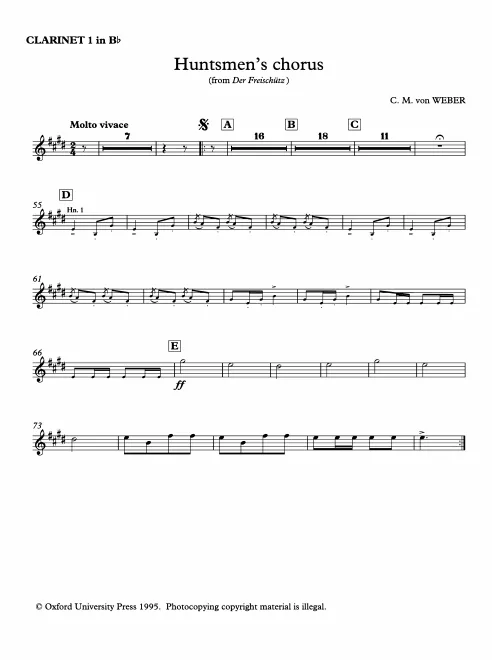 Clarinet 1, 2 (B)
