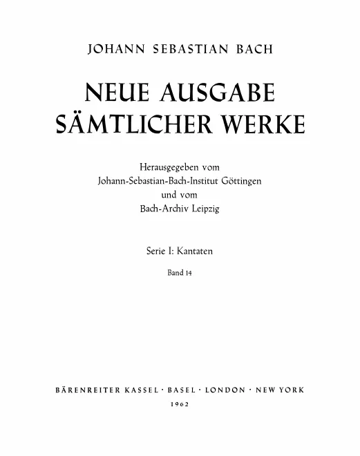 14. Kantaten zum 2. und 3. Pfingsttag