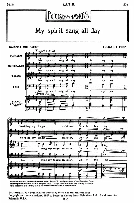 3. My spirit sang all day