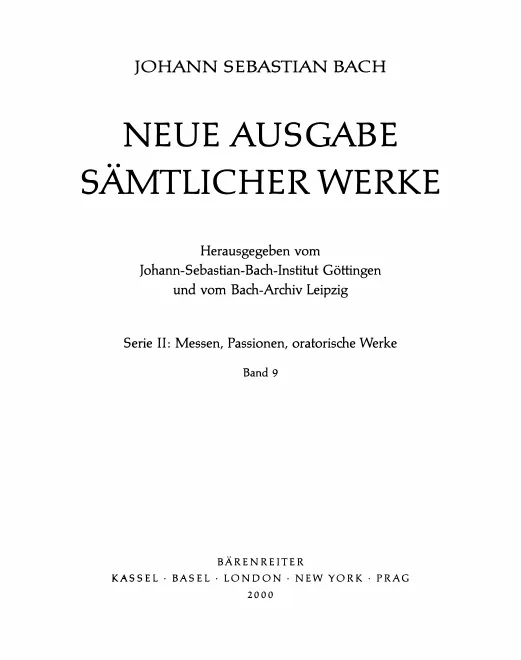 9. Lateinische Kirchenmusik, Passionen: Werke zweifelhafter Echtheit, Bearbeitungen fremder Kompositionen