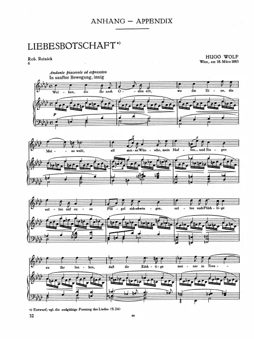 6. Liebesbotschaft (earlier draft)