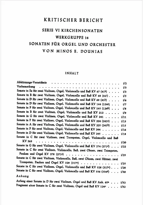 VI/16. Sonaten für Orgel und Orchester