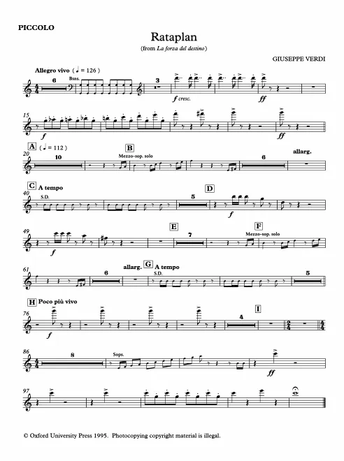 Flute, Piccolo