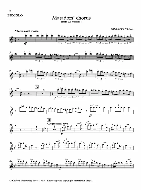 Flute, Piccolo