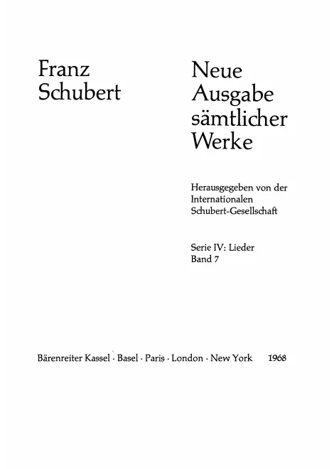 7. Lieder Band 7