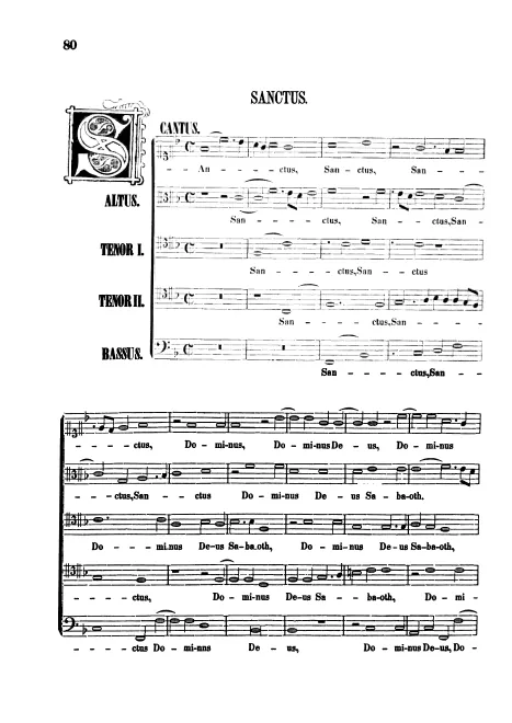 Sanctus, Benedictus and Agnus Dei