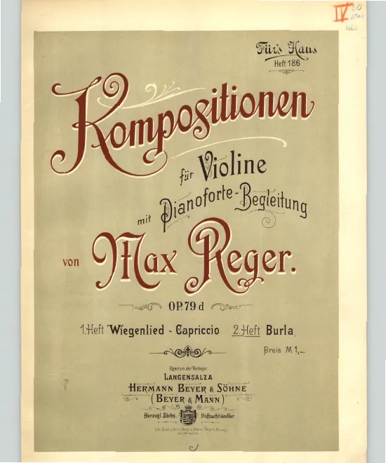 3. Burla - Violin and Piano score