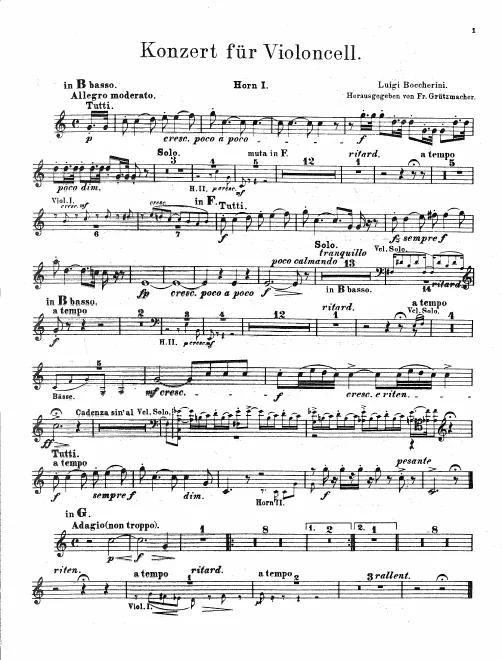 Horn 1 (B basso/G)