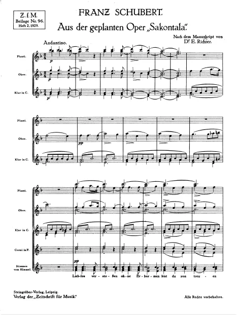 Final Chorus of Act I ("Lieblos verstossen ohne Erbarmen")