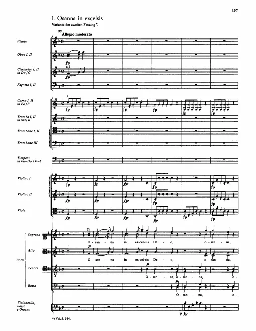 4. Sanctus: Osanna in excelsis (2nd version variant)