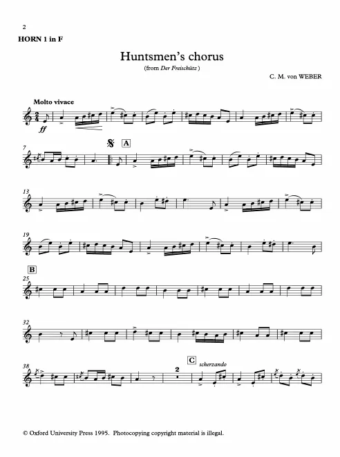 Horn 1, 2, 3, 4 (F)