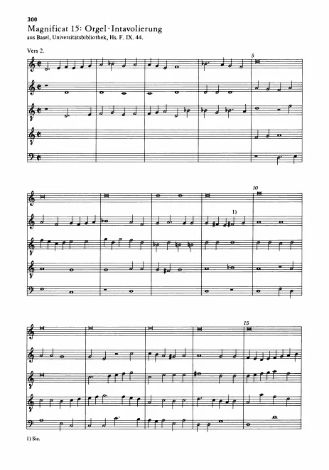 Anhang: Orgel-Intavolierung